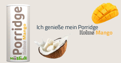 Infobild der Zutat Kokos Mango Porridge von müsli.de