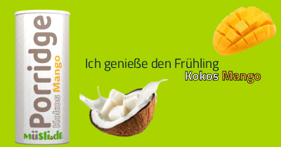 Infobild des Müslis Kokos Mango Porridge von müsli.de