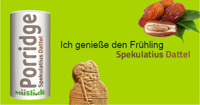 Infobild des Müslis Spekulatius Dattel Porridge von müsli.de