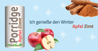 Infobild des Müslis Apfel-Zimt Porridge von müsli.de