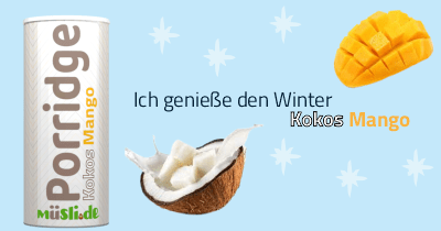 Infobild des Müslis Kokos Mango Porridge von müsli.de