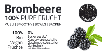 Infobild der Zutat Bio Gefriergetrocknete Brombeeren von müsli.de