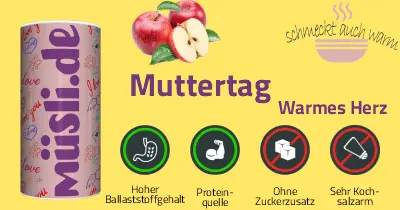 Infobild des Müslis Warmes Herz zum Muttertag von müsli.de
