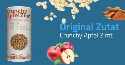 Infobild der Zutat Bio Crunchy Apfel Zimt von müsli.de