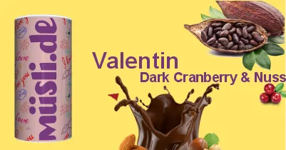 müsli.de |Produktbild Valentin Dark Cranberry & Nuss